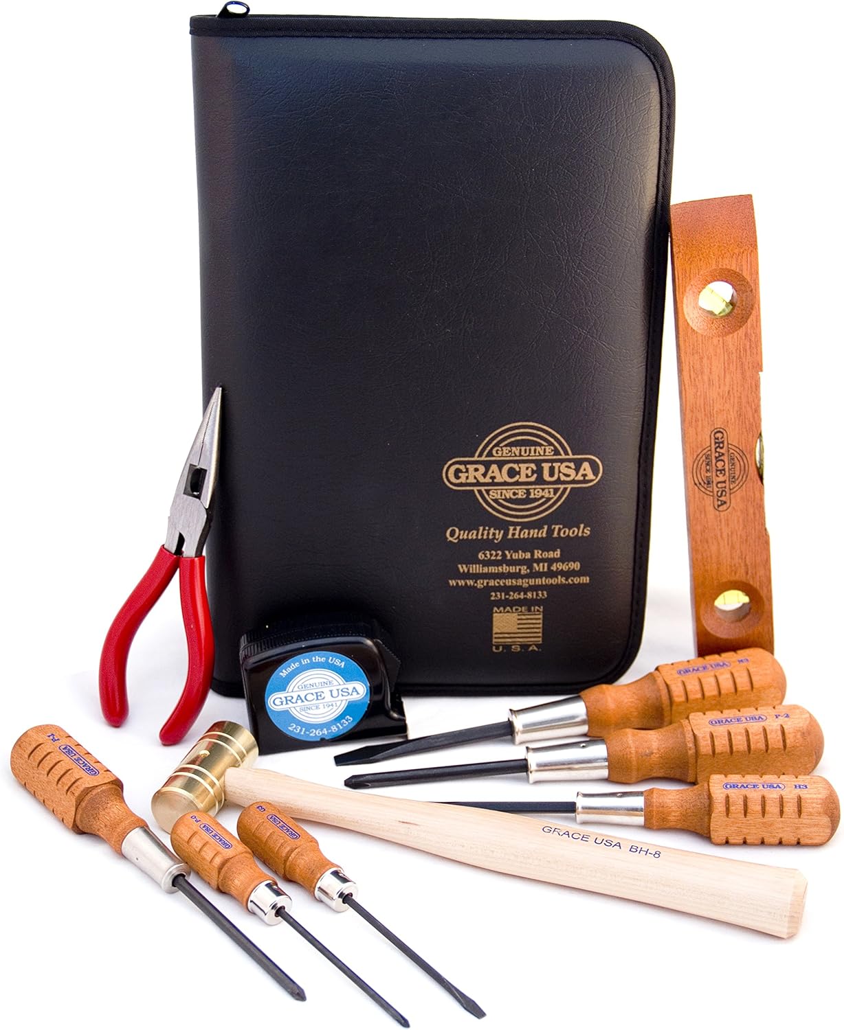 Grace USA - Home Care Tool Kit - HCTK10N -Gunsmithing - Gun Care Kit - 10 piece - Home Care Tools & Accessories