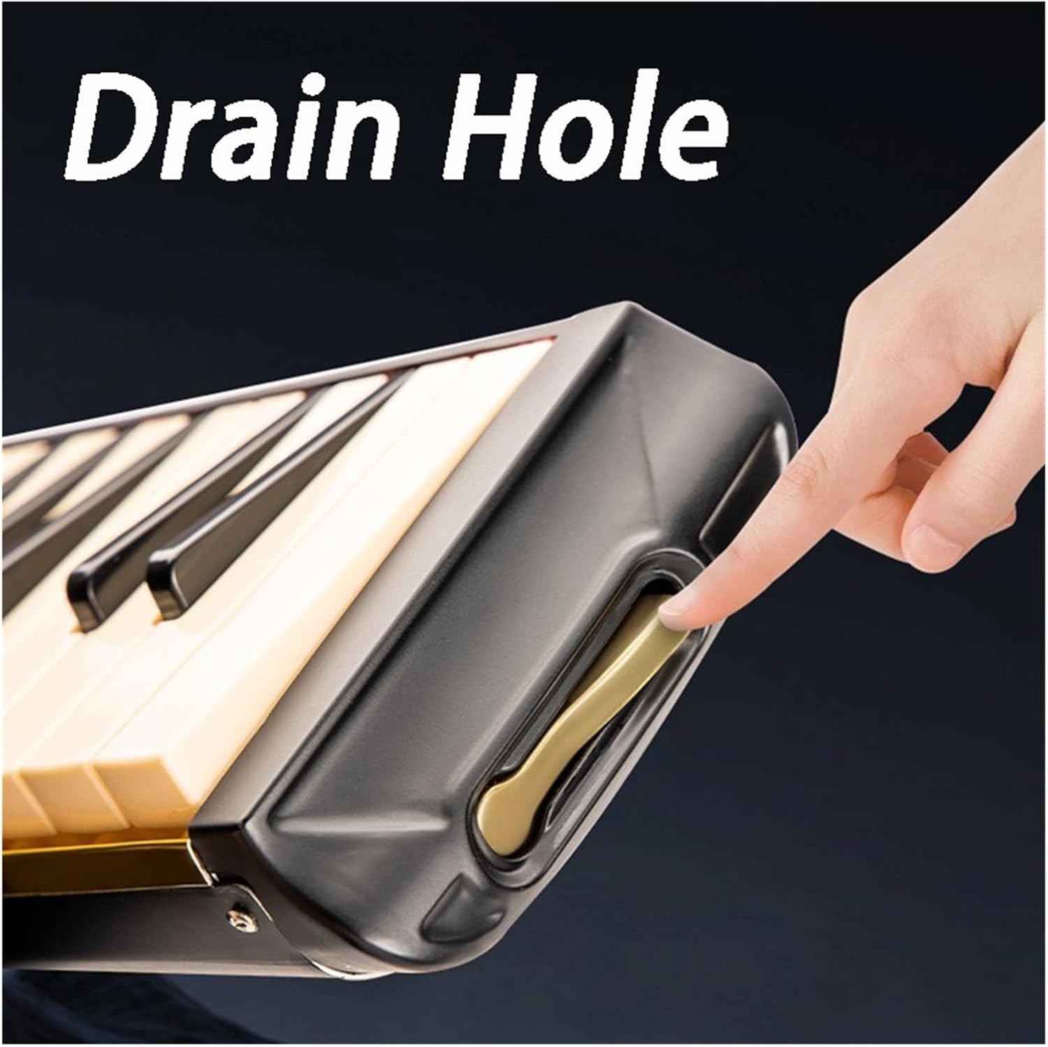 Melodica Portable Melodica 37 Keys Children's Musical Keyboard Beginner Melody Tool for Child Music Instruments(37 Key Metal Pipe)