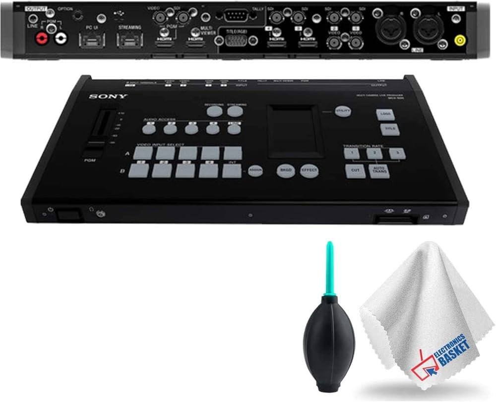 Sony MCX-500 4-Input Global Production Streaming/Recording Switcher Base Accessory Kit - Includes - Cleaning Kit