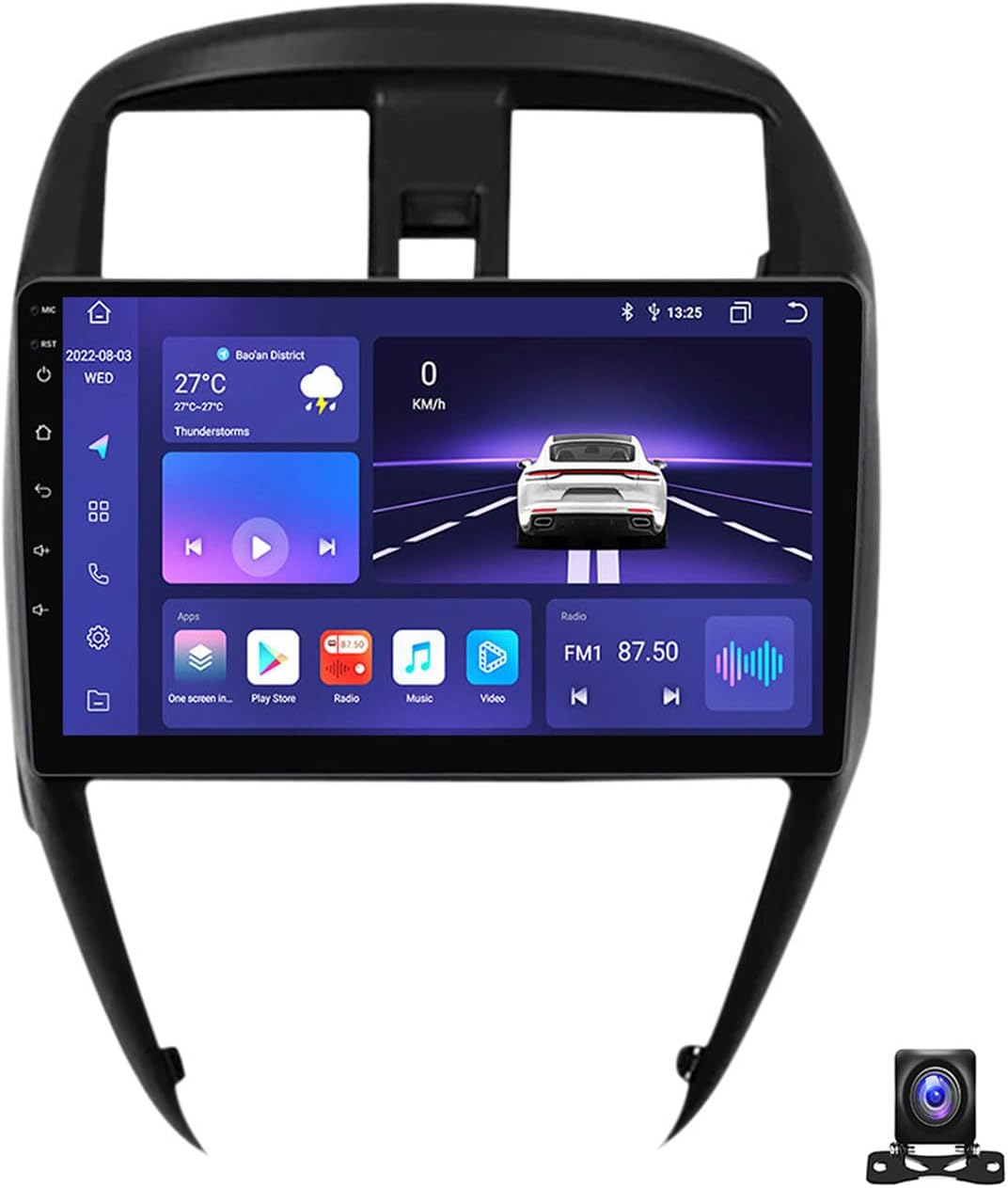 9 Inch Car Stereo Double Din Radio Compatible with Nissan Versa 2014~2020 Car Multimedia Navigation Compatible with Carplay Android Auto, Navigation, SWC, Backup Camera,A,M800S 8G+256G