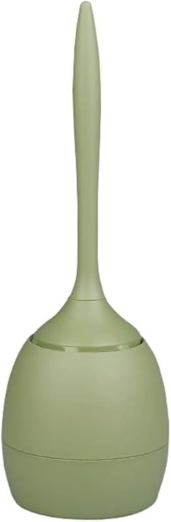 Toilet Brush Toilet Brush PE Toilet Brush Set Long Handle Toilet Bowl Brush Bathroom Toilet Cleaning Brush Loo Brush and Holder Toilet Brush and Holder (Color : White) (Green)
