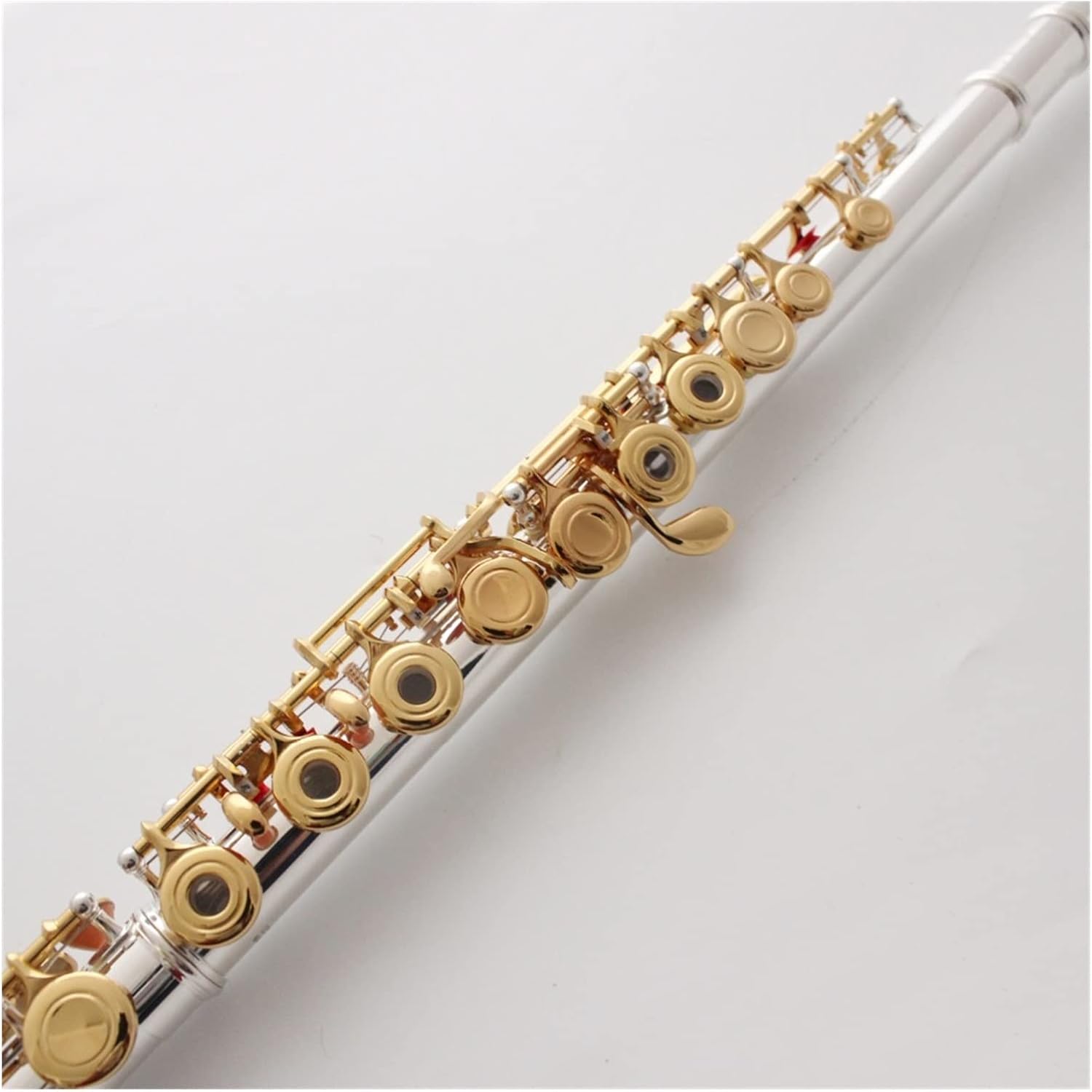 Flutes Musical Instrument Silver Plated Flute Gold Plated Lip Plate Gold Keys 17 Open Holes C Tone Flute Flutes Woodwind Instrument