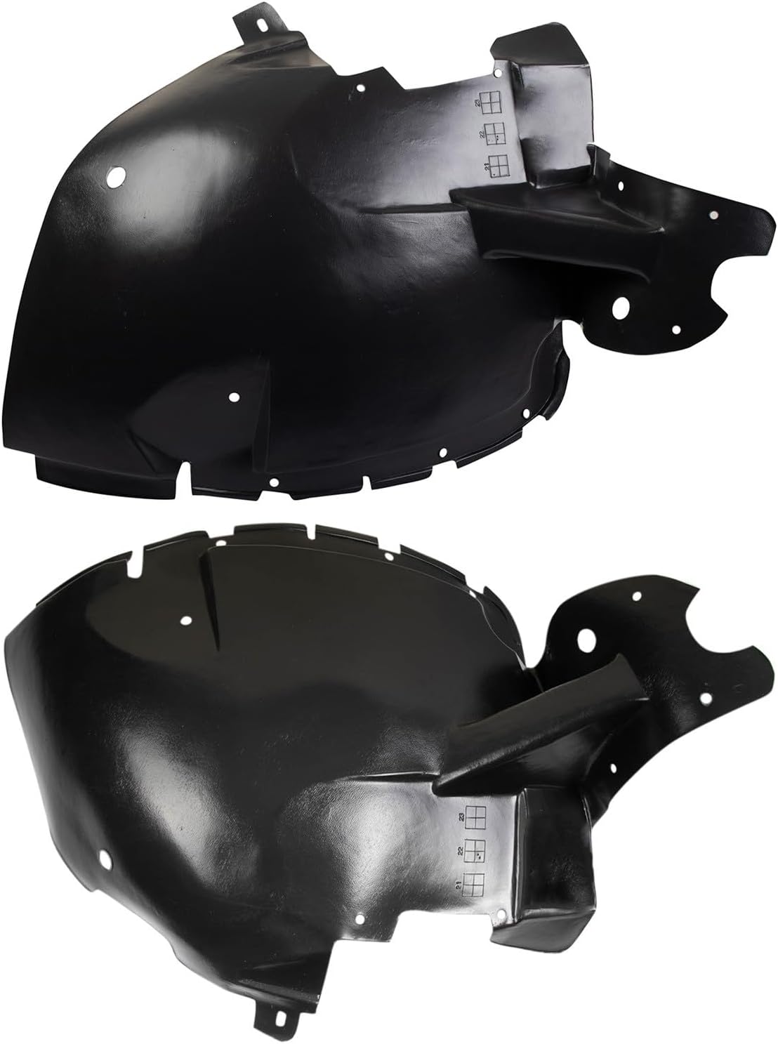 TRQ Front Inner Fender Liner Set Driver & Passenger Side GM1248171 GM1249171 Compatible with 2004-2009 Cadillac SRX