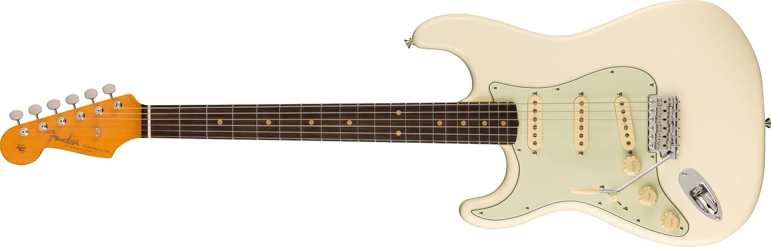 Fender American Vintage II 1966 Jazz Bass, Olympic White, Left-Handed, Rosewood Fingerboard