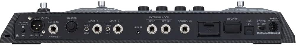 Zoom B6 Bass Multi-Effects Processor with 2-in/2-out USB Audio Interface for Electric Bass Bundle with MDR-7506 Headphones