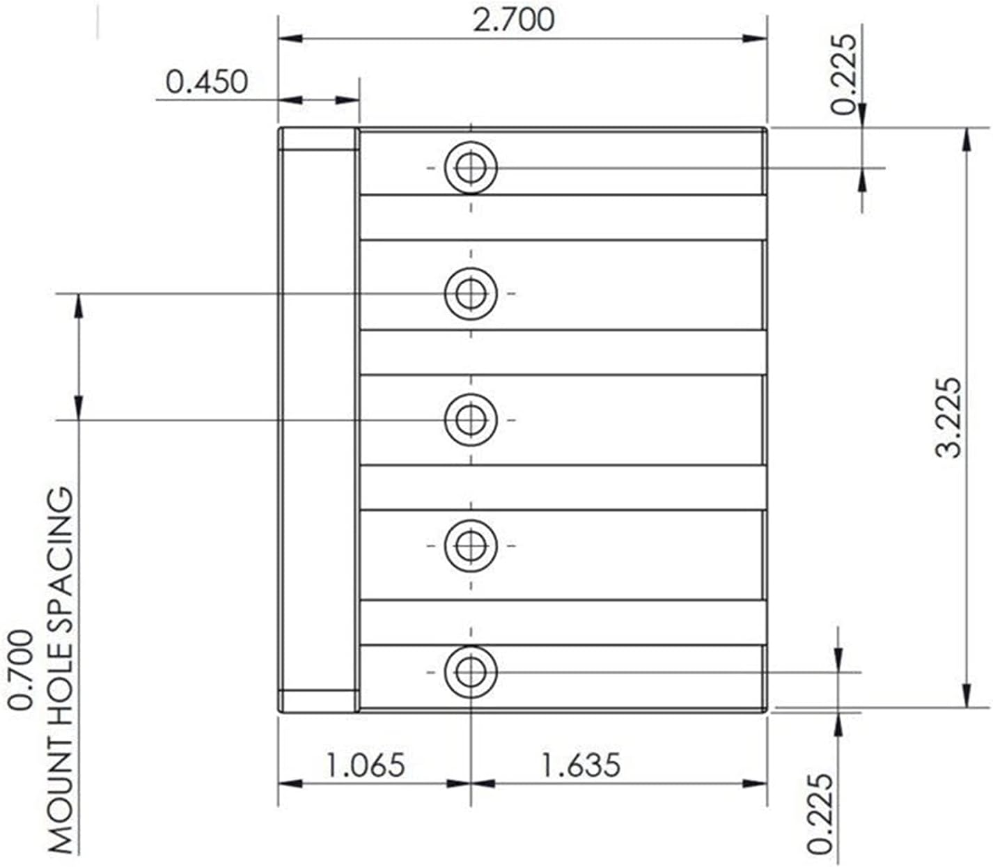 Electric Guitar Bridge Saddle New Bass Bridge 4 String Modification Badass Bass-Chrome Guitar Tailpiece