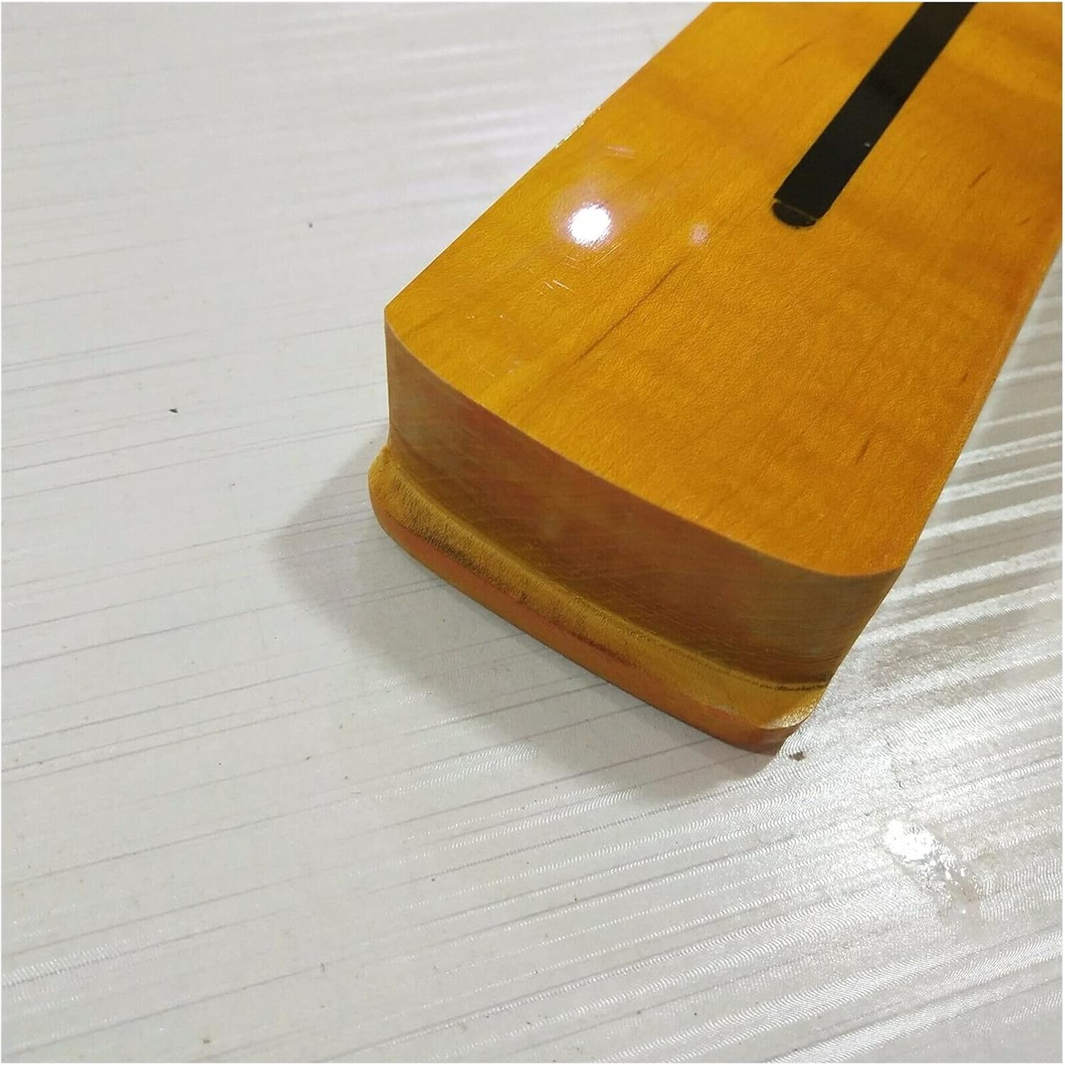 LYNLYN Yellow Maple Guitar Neck for Floyd Rose Nut, 22 Frets, 42mm Width, 25.5 inches Scale Length