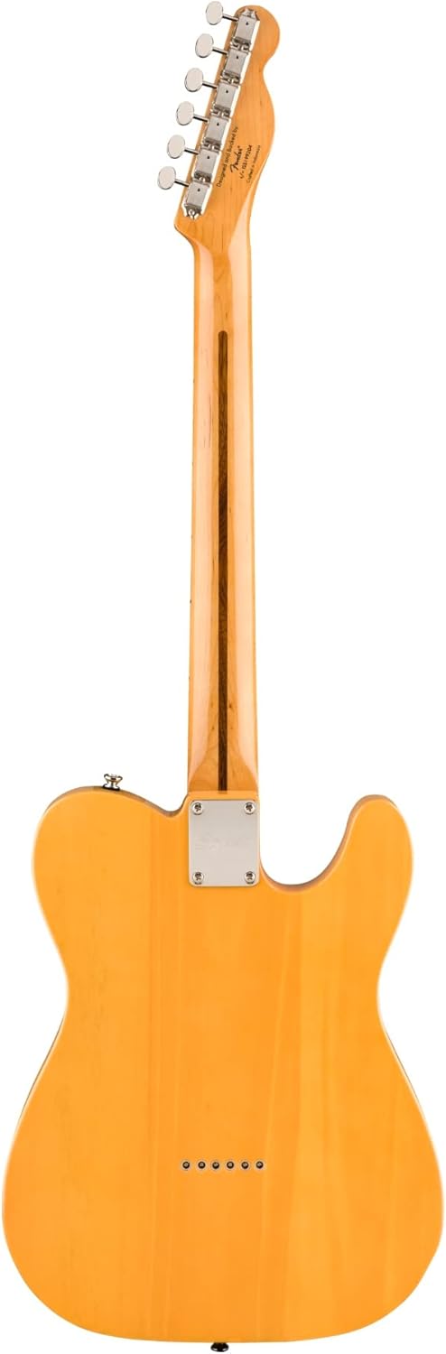 Squier Classic Vibe 50s Telecaster Electric Guitar, with 2-Year Warranty, Butterscotch Blonde, Maple Fingerboard, Left-Handed