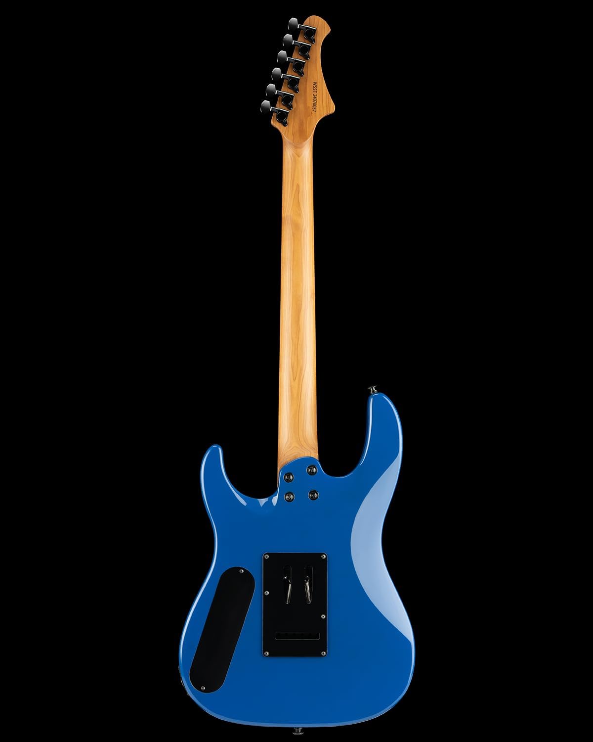 WestCreek Aetheris Solid Body Electric Guitar Roasted Maple Neck, Stainless Steel Frets, Bone Nut 24 Frets（Blue）