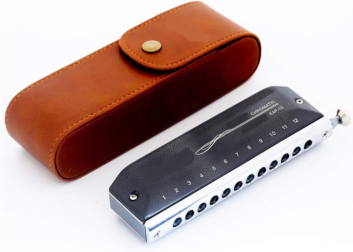 SUOFEILAIMU Chromatic Harmonica 12 Holes 48 Tone Mouth Organ Harp Instrumentos Key C D A B G Musical Instruments (Color : Key B)