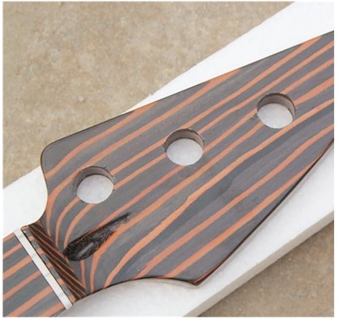 20 Frets Zebrawood Electric Bass Guitar Neck 4 5 Strings Guitar Accessories Parts Musical Instruments(4strings)