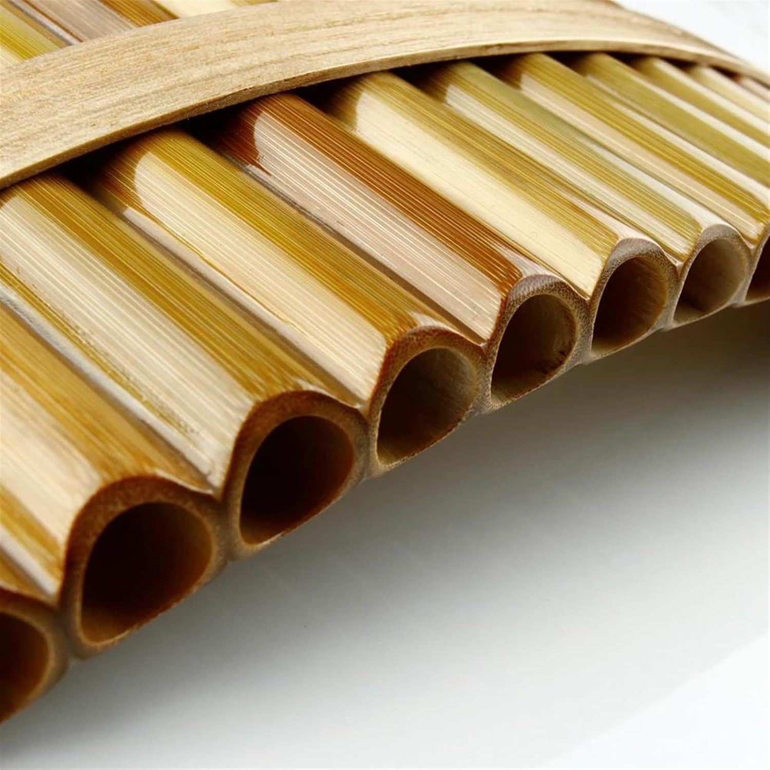 pan flute for beginners 18 Pipes F Key Pan Flute Woodwind Instrument Chinese Traditional Musical Instrument Pan Flute (Color : Right hand)