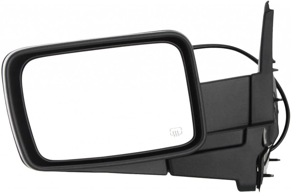 For Jeep Commander 2006 2007 2008 2009 2010 Driver Side Door Mirror | Heated | Folding | Textured Black | CH1320267 | 55396637AD