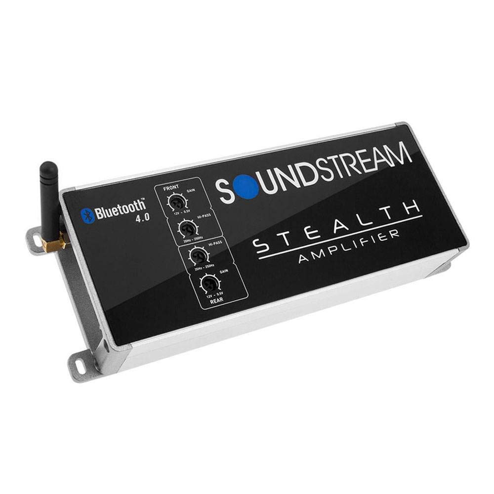 SOUNDSTREAM Stealth Series 1000W Class D Bluetooth 4 Channel Amplifier (2 Pack)