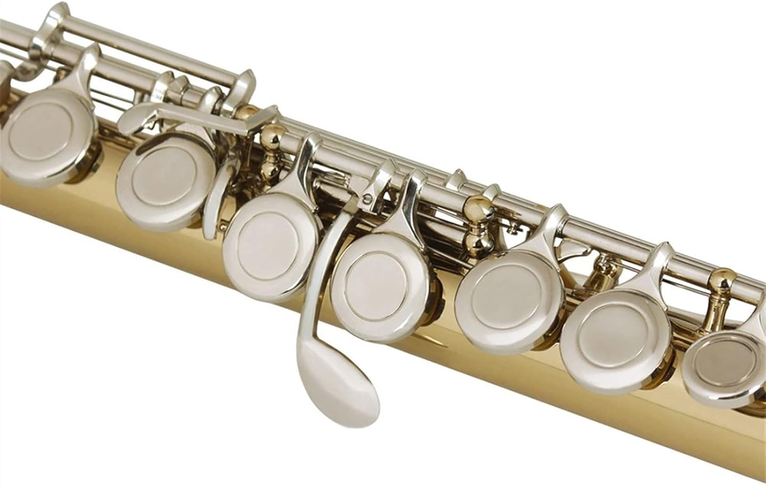 Flute Musical Instrument 16 Hole Flute Golden Silver Key Flute with Storage Box Accessories Professional Woodwind Musical Instrument Starter Flute