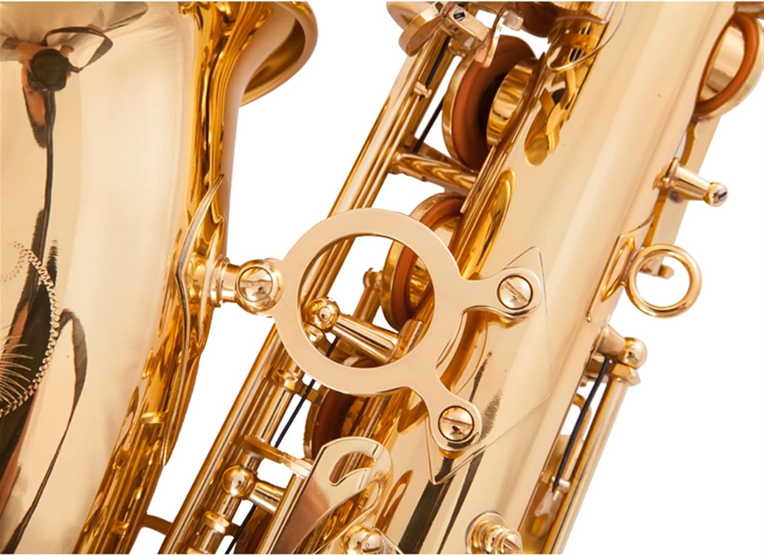 Sax Beginners Kit Antique Finish EB E- Flat Alto Saxophone Sax Shell Key Carve Pattern Woodwind Instrument with Case Gloves Straps Wind Instrument (Color : Red Bronze)