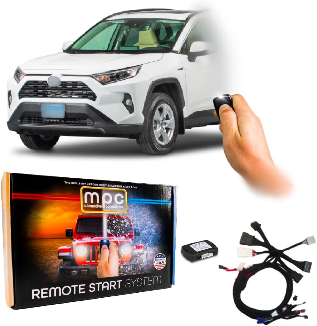 MPC Remote Start Kit Compatible with Toyota RAV4 Hybrid 2022-2024 || Lock 3X to Start || Plug-in T-Harness || USA Tech Support