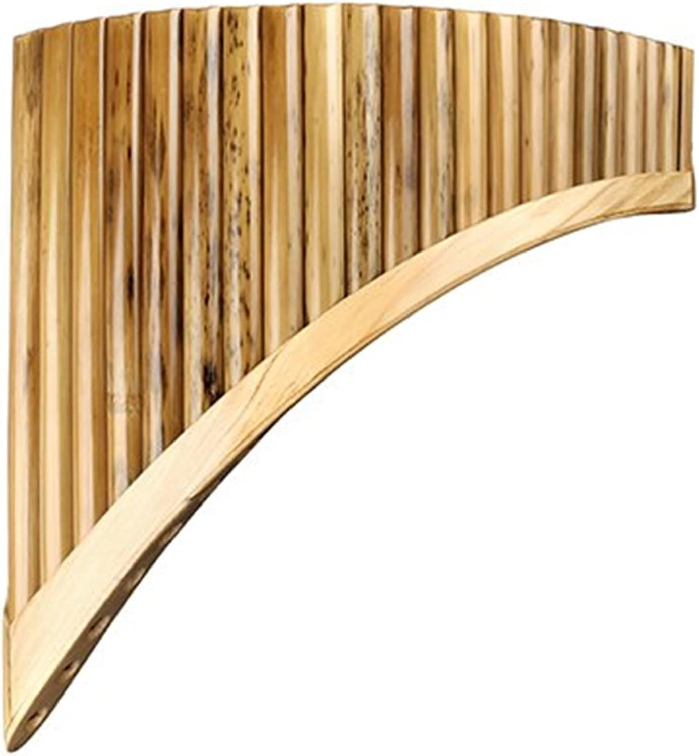 22 Pipes Pan Flute Bamboo Pan Flute Panpipes C Key Handmade Woodwind Instrument in C Key (Color : Right)