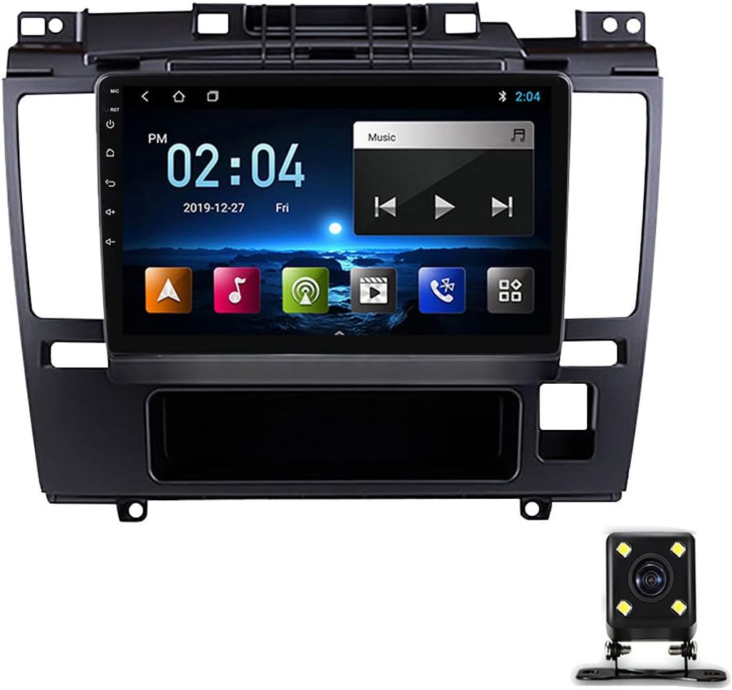 9 Inch Car Stereo Bluetooth Multimedia MP5 Player, Touch Screen Car Stereo for Nissan Tiida 2005-2010 with Steering Wheel Control/GPS Navigation/Carplay/DSP/USB/FM Radio