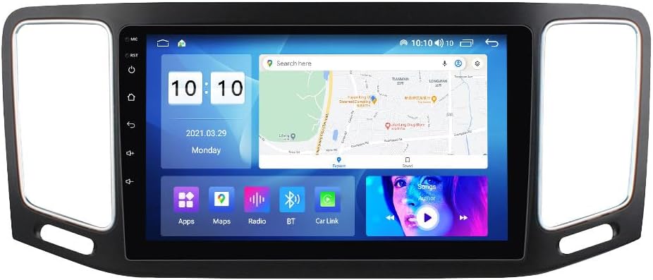 Android Car Stereo for VW Sharan 2012-2018,9 inch IPS Touchscreen with Upgrade Wireless CarPlay & Android Auto,WiFi/GPS,Support SWC and Subwoofer,8-Core 8G+256G