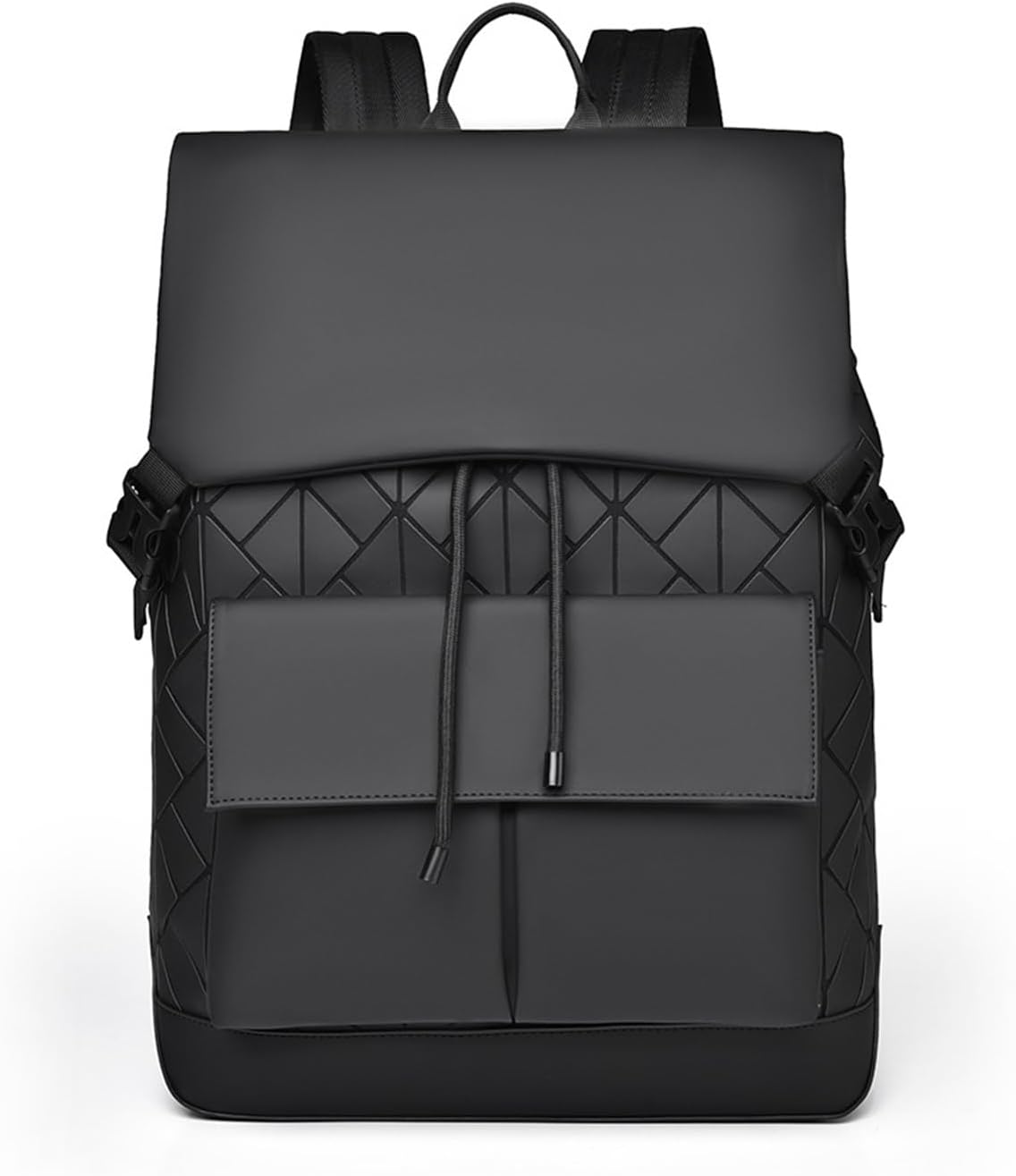 Laser Men's Business Backpack Large Capacity Travel(Tech Black)