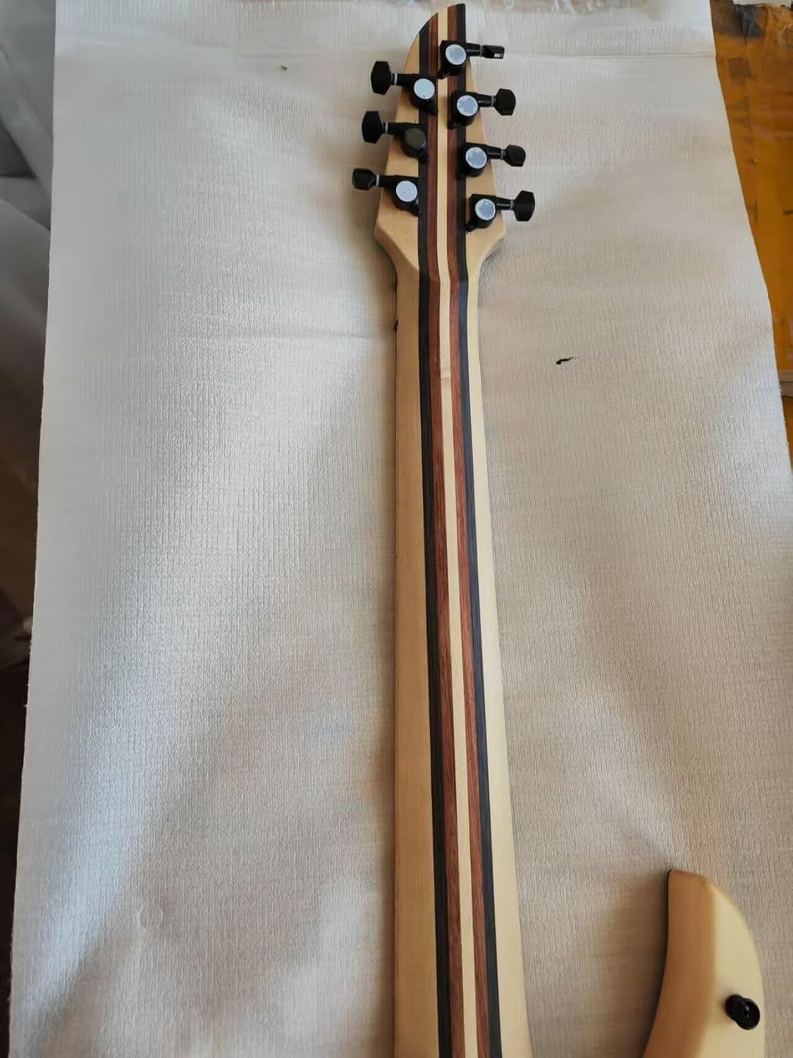 Hand Made Fanned Fret 7 Strings Guitar ASH Body, Alnico V Pickups, 24 Frets for Beginner, Intermediate and pro Players