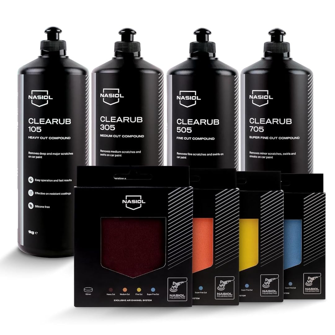 Polishing Compound (4Kg) + Polishing Pad - Advantage Set - Car Care Kit, Scratch Remover Compound and Polishing Pad Set, Polishing Products, Paint Shining, Scratch Removal