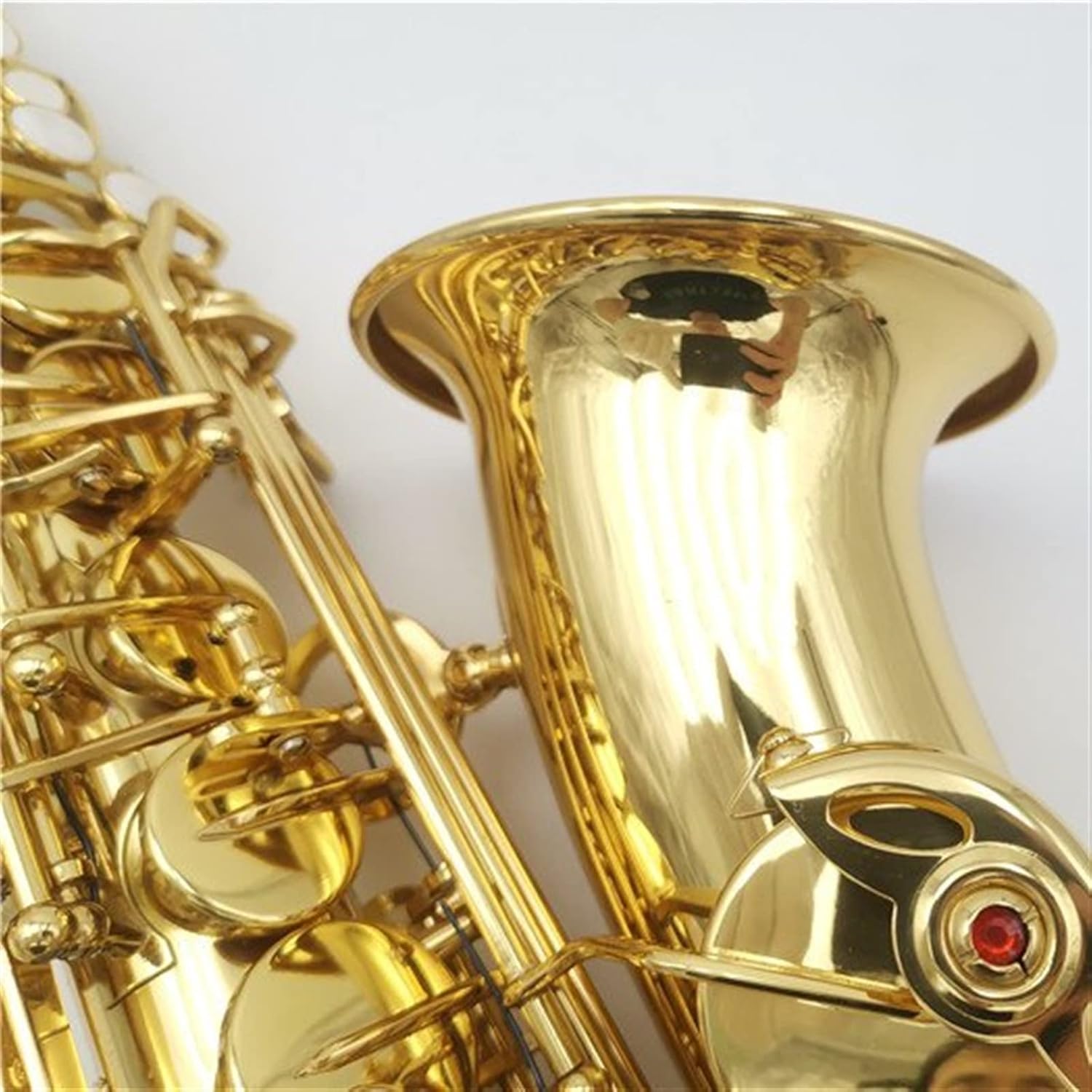 EB E-Flat Alto Saxophone Sax Shell Key Carve Pattern Woodwind Instrument with Case Other Accessories