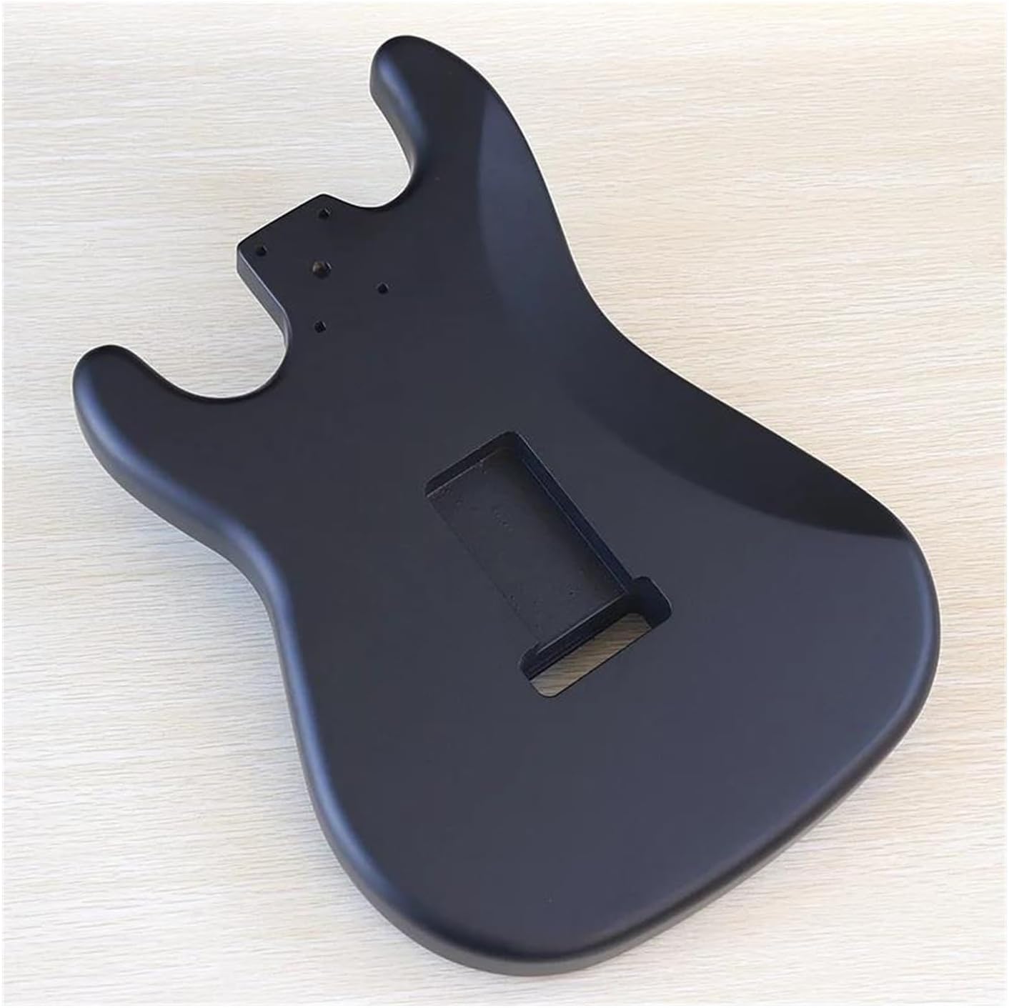 Guitar Body Guitar Replacement Parts Electric Guitar Body Poplar Wood Electric Guitar Barrel For DIY Electric Guitar Multicolor(Matte black)