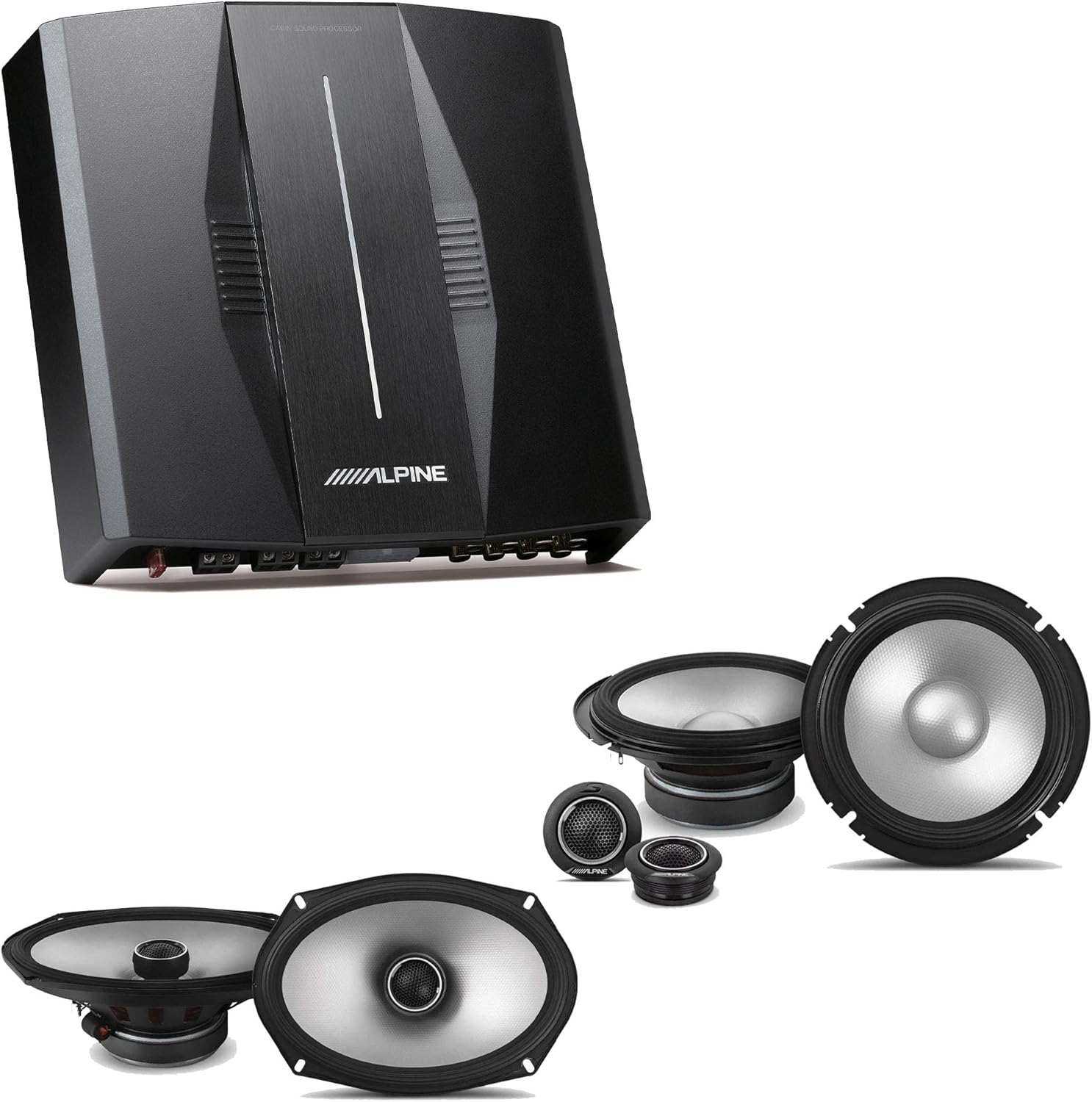 Alpine PXE-C80-88 OPTIM8 8-Channel Hi-Res Digital Sound Processor Amplifier w/ S2-S65C 6.5