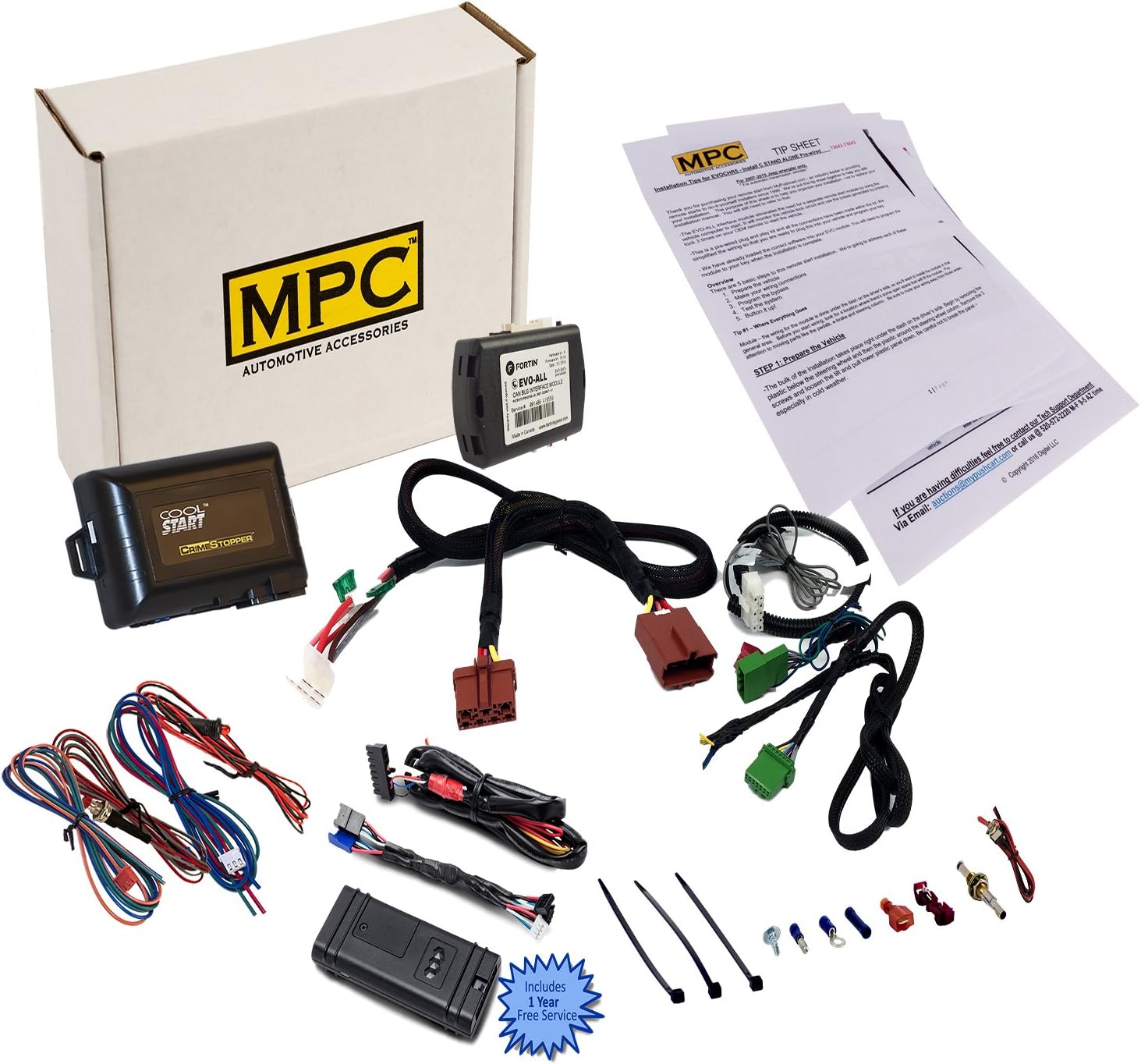 MPC Smartphone or Factory Remote Activated Remote Start Kit Compatible with 2007-2013 Acura MDX - Plug-n-Play - Firmware Preloaded