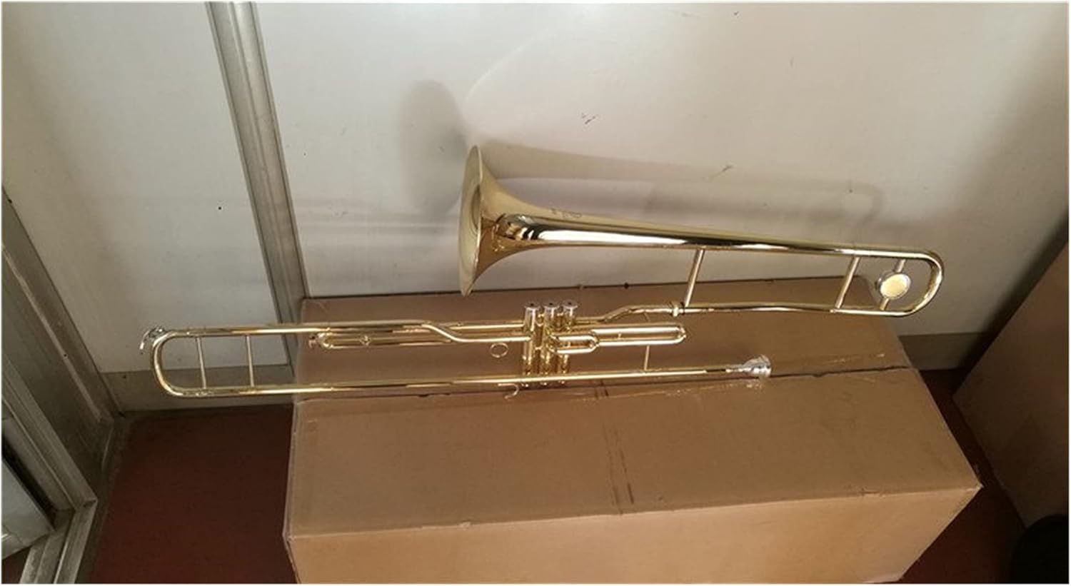 Student Trombone Gold Lacquer Piston Valves Trombone Trombone Kit