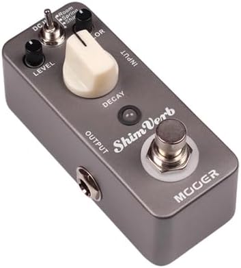 MOOER Shimverb Room, Spring, Shimmer Guitar Reverv Pedal with 9V 300mAh Pedal Power Supply, Pedalboard Footswitch Ccap, Guitar Picks