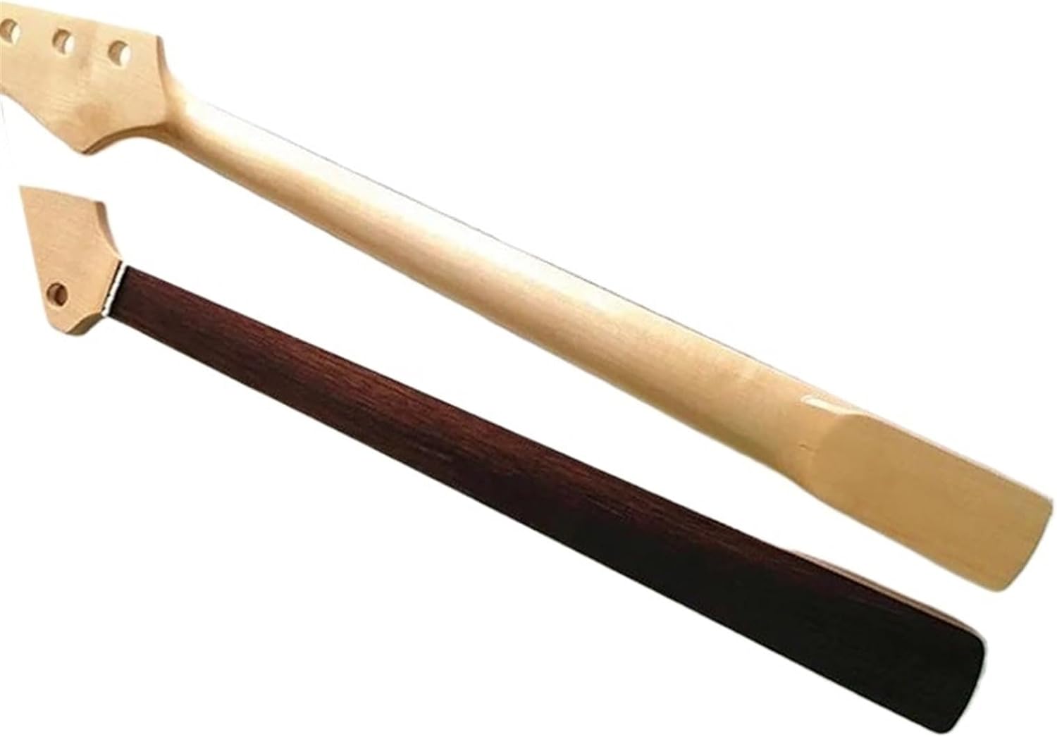 Replacement Guitar Neck 20 Frets Electric Bass Guitar Neck Glossy Paint Fretless Fingerboard No Have Frets Musical Instrument Accessories