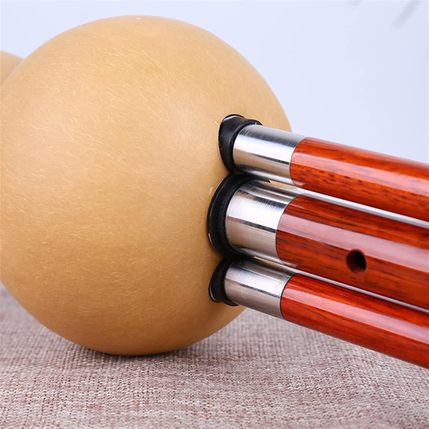 Musical Instrument Mahogany Nine-Hole Cucurbit Flute BB Wind Instrument Gourd Flute (Bb)