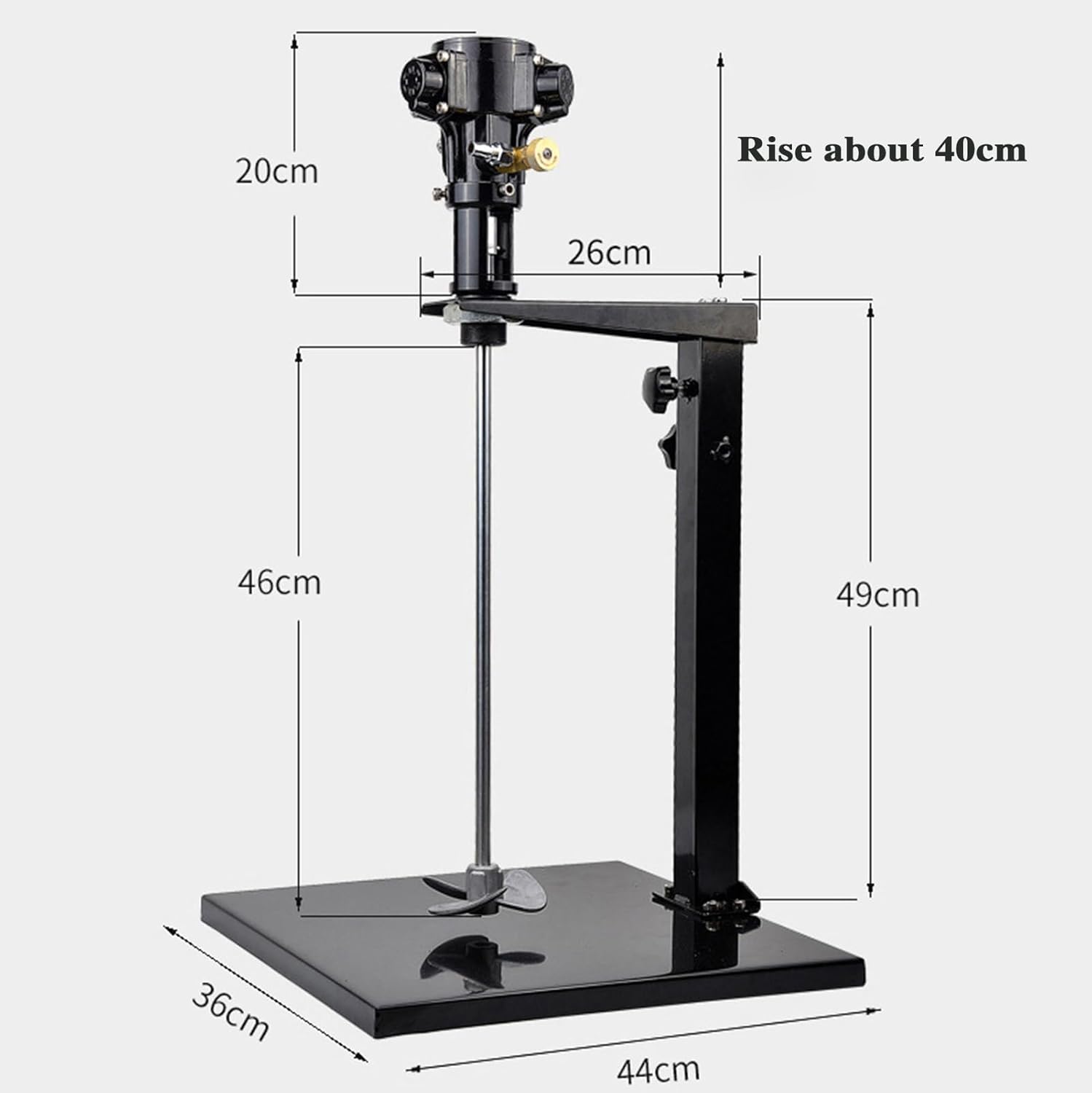 Pneumatic Paint Mixer Machine, 5 Gallon 1/8HP Air Agitator, Coatings Mixing Machine with Stand, for Viscous Liquid Ink Dye
