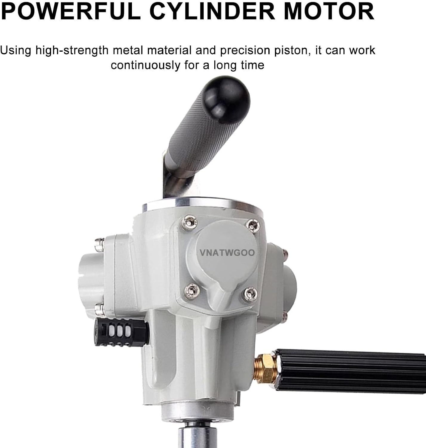 5 Gallon Industrial Air-Powered Handheld Mixer, Adjustable 50-2600 RPM Stirring Machine, Liquid Agitator for Paint Resin