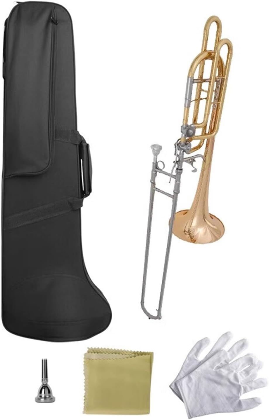 Adult Trombone Instrument Bass Trombone BB/F Key Professional Performance Pitch Shifting Instrument