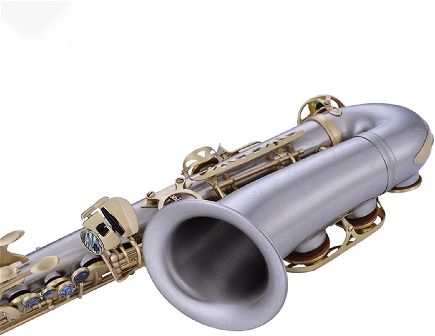 French E-flat Alto Saxophone Woodwind Instrument For Beginners Professional Performance Examination Silver