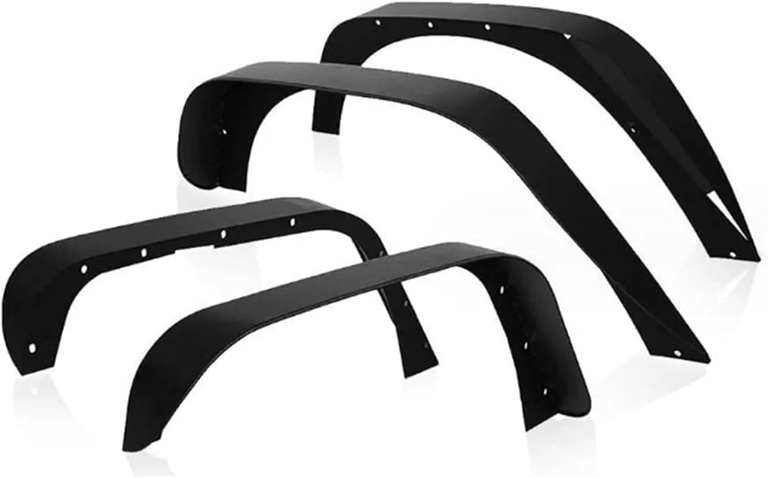 Car Fender Wider Extension Strip Mudguards Wheel Eyebrow 4Pcs Compatible for Jeep Wrangler JK 2007-2017 Exterior Accessories