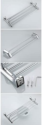 Shower Shelves Bathroom Hardware Set, Corner Shelf, Towel Rack, Toilet Brush Holder Bathing Accessories (Color : Bath Shelf 40cm)
