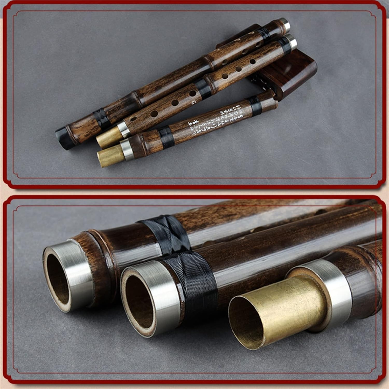 G/F Key Chinese Bamboo Flute Xiao Woodwind Vertical Traditional Musical Instrument Flute (Color : 3 F)