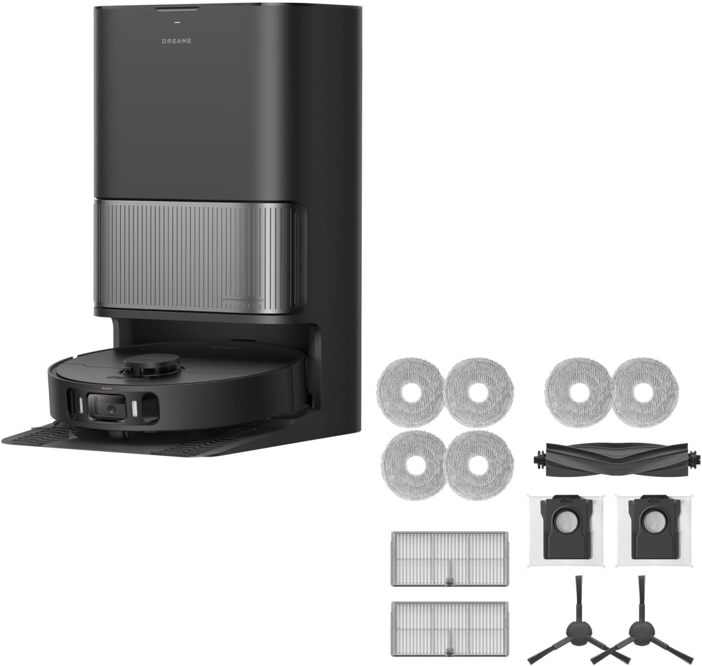 DREAME L40s Ultra AE Robot Vacuum Cleaner (Black) and Accessories Kit