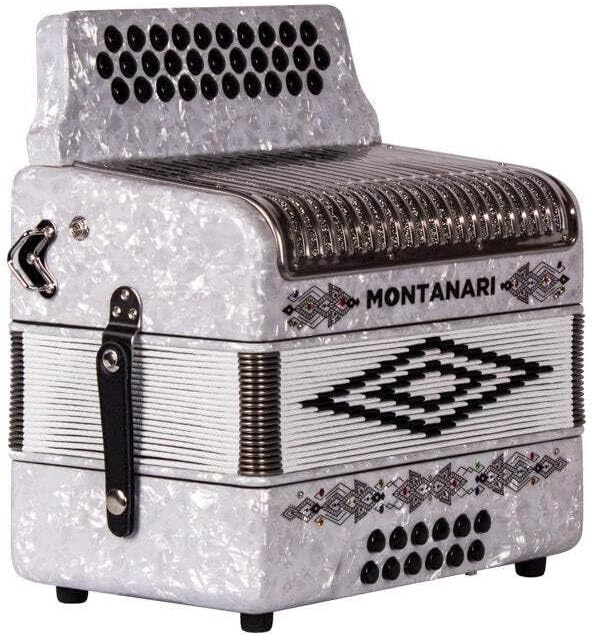 Montanari 3112 G Acordeon SOL Blanco Accordion GCF