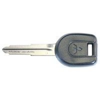 Mitsubishi EVO Mitsubishi (2003-06) Chip Key (Factory Original - NEW) - Silver, Transponder Switch, Push Button Actuator, Manual Operation