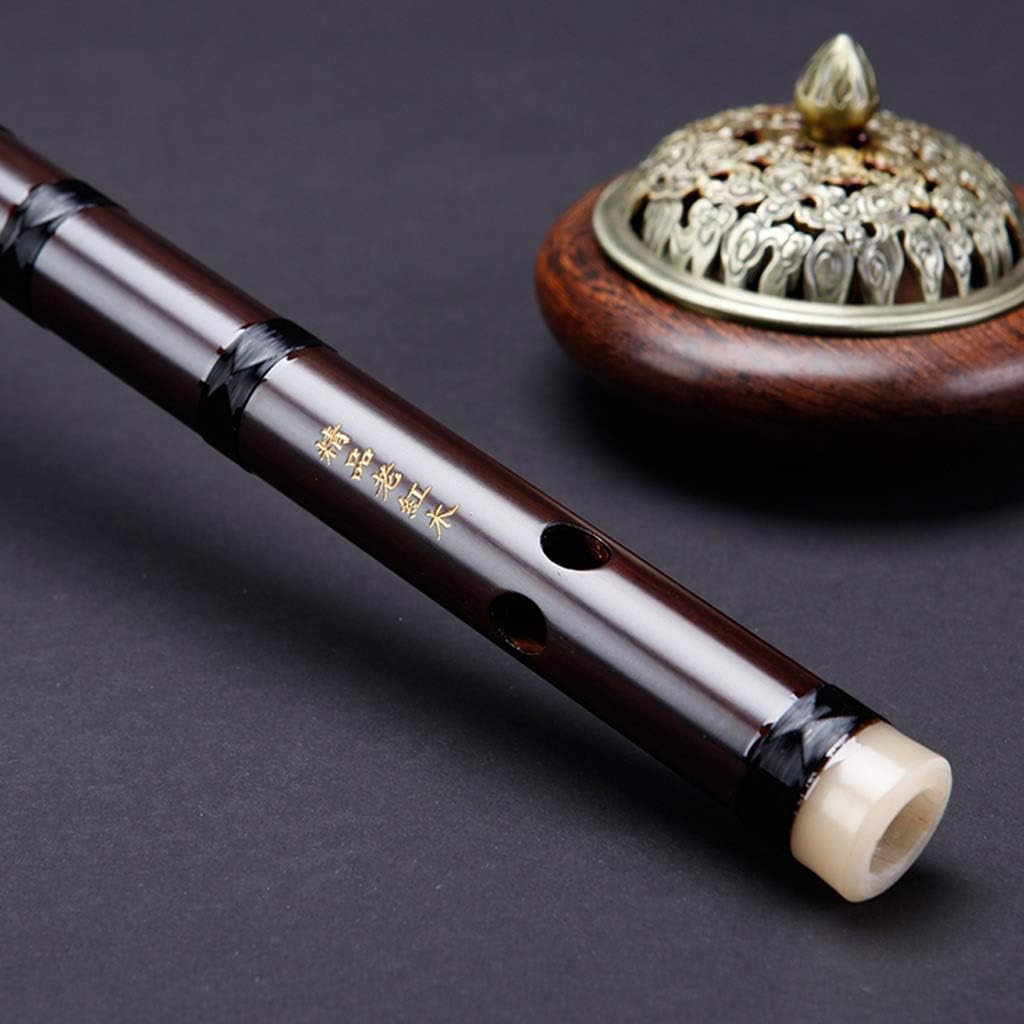 Flute Bamboo Flute Playing Old Mahogany Flute Woodwind Instrument for Beginner Professional Study Level Bamboo Flute C Flute Musical Instrument (Color : G)