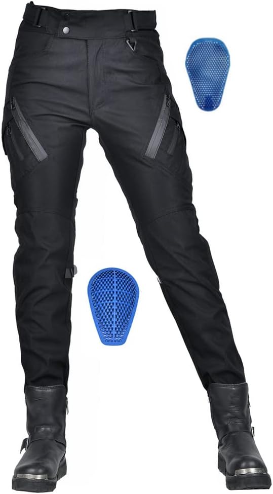 Waterproof Women Motorcycle Riding Pants with 4 X CE Armor Silica Gel Pads Rainproof Motorbike Motocross Racing Trousers