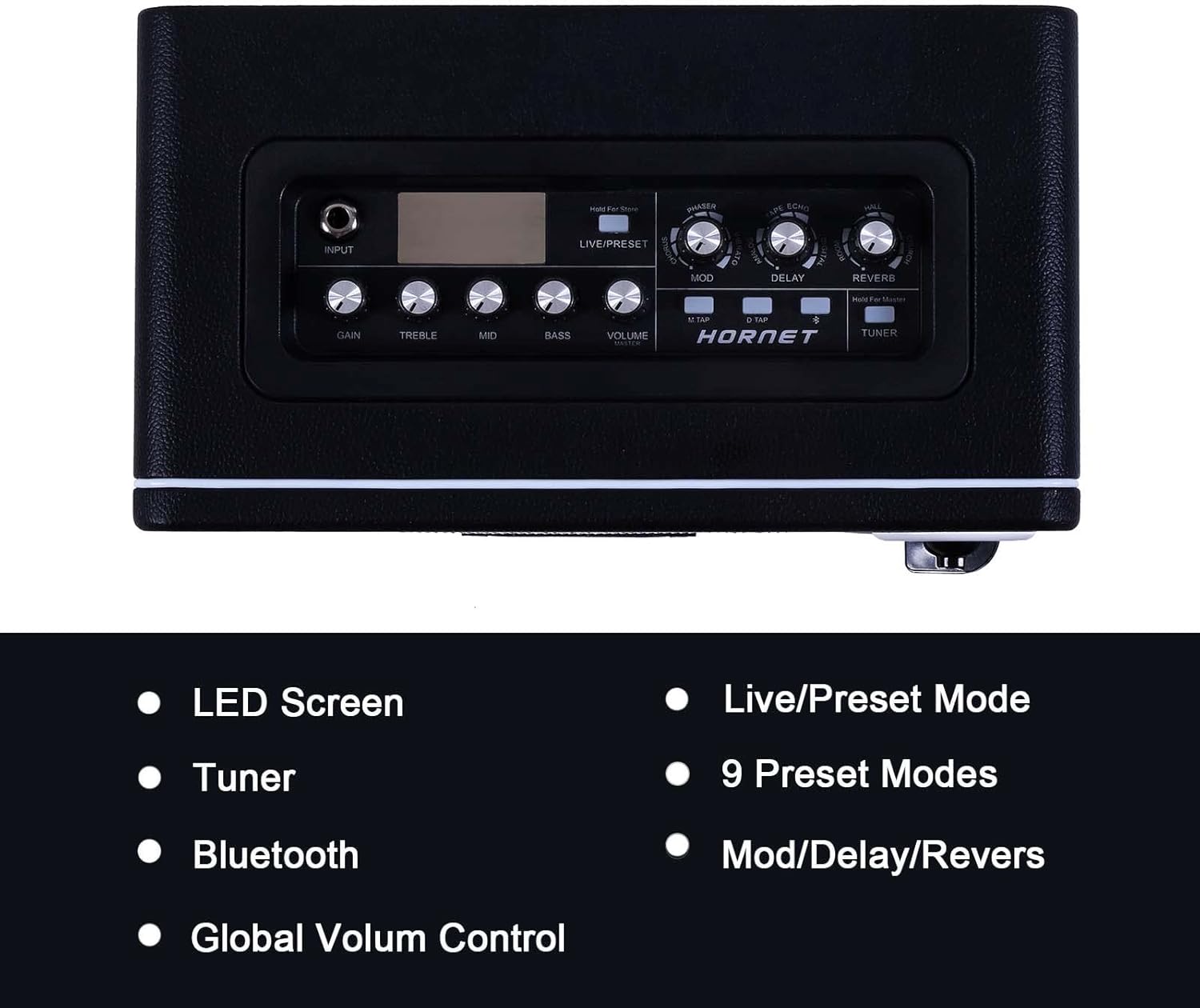 MOOER Guitar Amplifier Combo 15W, Practice Amp with 9 Digital Amp Models, 6.5