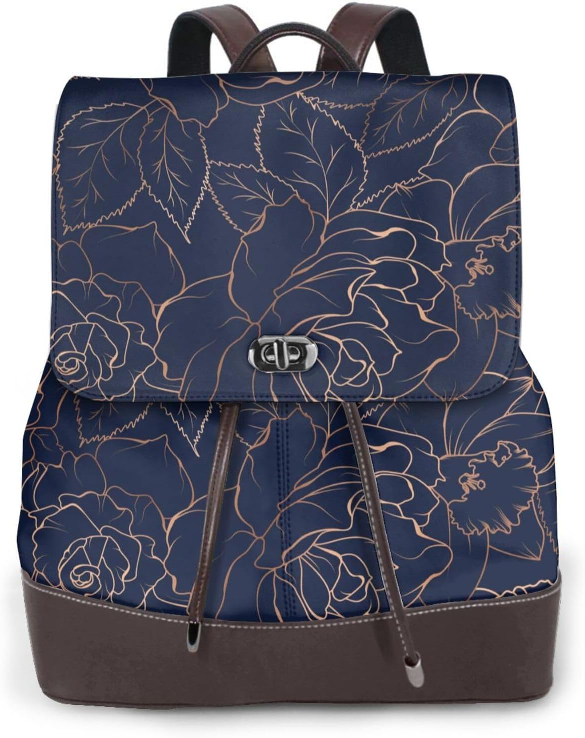 Navy Dark Blue for Womens Backpack Purse Microfiber PU Anti-theft Large Fashion Designer Travel Bag Ladies Shoulder Bags