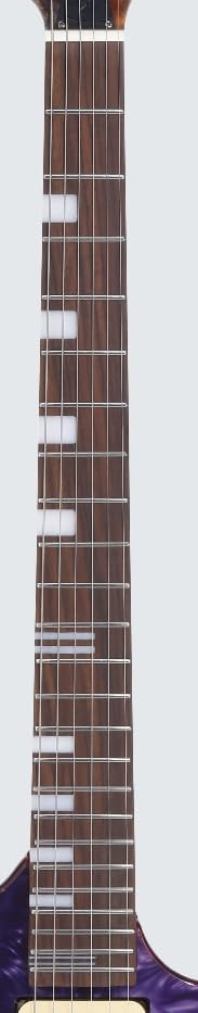 Leo Jaymz Electric Guitar Hurricane Deluxe See What You Get Series, Mahogany Body, Roasted Maple Neck, Rosewood Fretboard, Locking Tuners, Rounded Frets, Case (S-Grade, YN-0010)